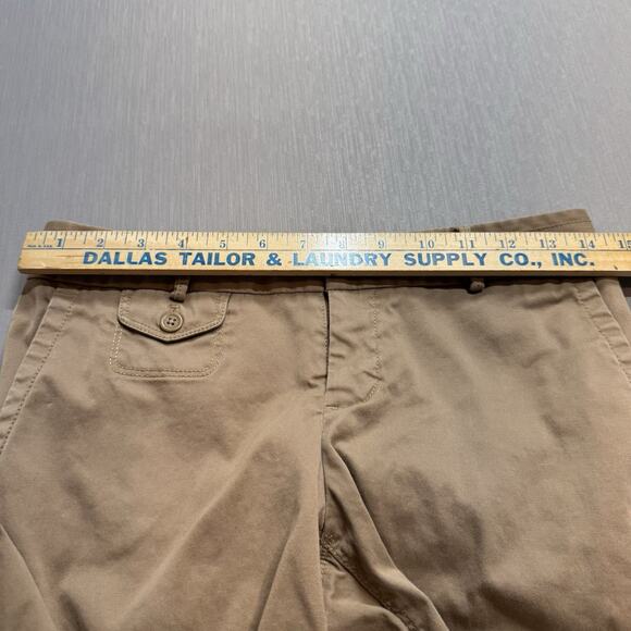 Banana Republic Ryan 2 Long Low Rise Boot Cut Pant Straight Chino Khaki 2L Y2K - Picture 12 of 14